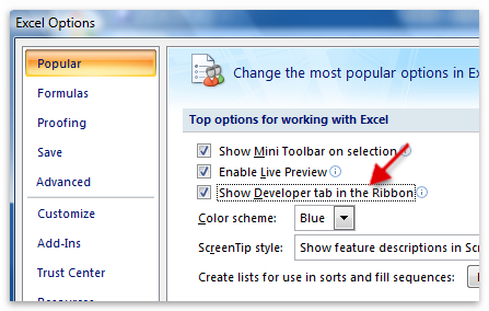 ActiveBarcode: Barcode, Excel 2007