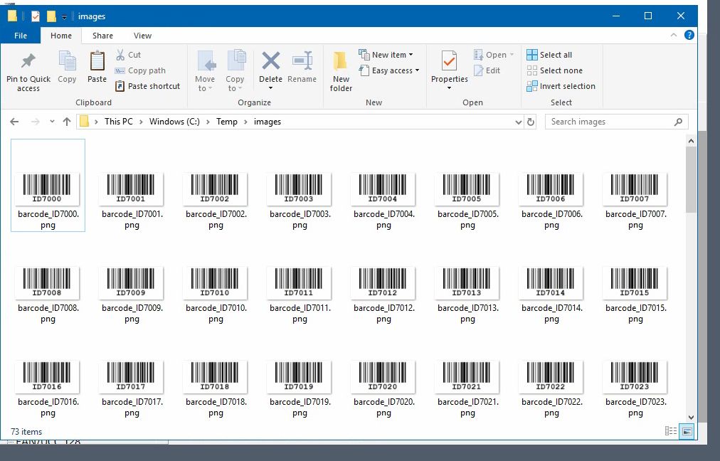 ActiveBarcode: Comment exporter des codes à barres en série sous forme de fichiers image