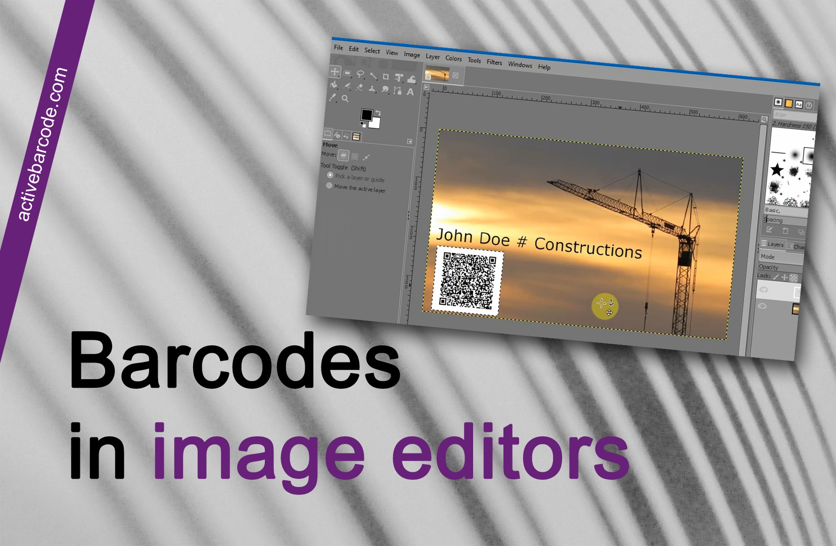 ActiveBarcode: Comment ajouter un code QR vCard dans une image.